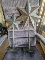 Decoratieve metalen sterren op voet, Huis en Inrichting, Woonaccessoires | Overige, Ophalen of Verzenden, Gebruikt