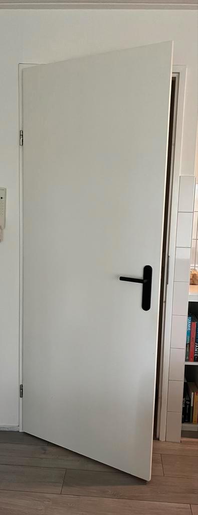 Zware opdekdeuren, Doe-het-zelf en Verbouw, Deuren en Horren, Zo goed als nieuw, Binnendeur, 200 tot 215 cm, 80 tot 100 cm, Hout