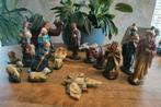 Vintage kerstgroep handgeschilderd 18 delig, Diversen, Kerst, Ophalen of Verzenden