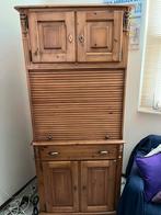 Computerkast met opbergruimte, Ophalen, Gebruikt, 70 tot 120 cm, Eikenhout