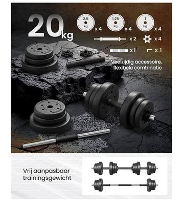 Nieuwe Dumbbell Set - 20kg Totaal beschikbaar voor biedingen