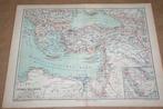 Antieke kaart Turkije - uit 1875 !!, Gelezen, Ophalen of Verzenden