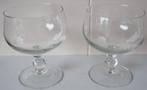 twee ijsglazen - ijscoupes, Glas of Glazen, Ophalen of Verzenden, Overige stijlen, Glas