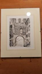 Ets van een stadspoort, Antiek en Kunst, Ophalen