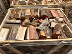 Ovengedroogd Haardhout in krat Gratis* bezorging, Tuin en Terras, Minder dan 3 m³, Ophalen, Overige houtsoorten, Blokken