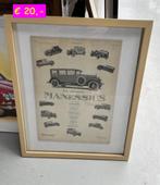 Poster Manessius carrosseries, Ophalen, Gebruikt, Met lijst, Rechthoekig Liggend