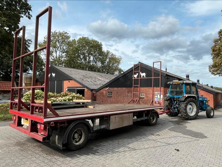 Platte wagen, Zakelijke goederen, Agrarisch | Werktuigen, Transport, Ophalen of Verzenden