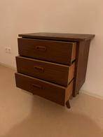 Nachtkastje (Deens, vintage, teak), Huis en Inrichting, Kasten | Ladekasten, Ophalen, Gebruikt, Mid century, midmod, deens design