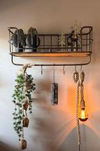 Industriele bakkersrek, Huis en Inrichting, Woonaccessoires | Wandplanken en Boekenplanken, Ophalen of Verzenden, Zo goed als nieuw