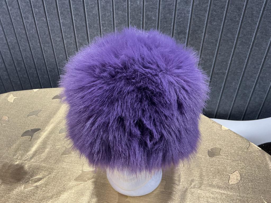 Paarse Fuzzy Hoed, Ophalen of Verzenden, Nieuw, One size fits all, Hoed