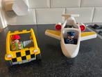 1-2-3 Playmobil vliegtuig met Follow me auto, Ophalen of Verzenden, Zo goed als nieuw