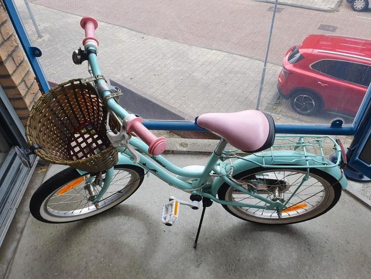 18 Inch Kinderfiets Verve Star Mint groen/roze, Fietsen en Brommers, Fietsen | Meisjes, Gebruikt, 18 inch, Ophalen of Verzenden