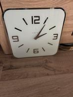 Glazen Wandklok  op Batterij  43/43 Cm., Huis en Inrichting, Woonaccessoires | Klokken, Ophalen, Zo goed als nieuw, Wandklok