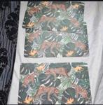 3x Placemat Dieren KAYDEN - Tijger - Kunststof - 28 x 43 cm, Ophalen of Verzenden, Zo goed als nieuw