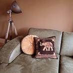 Sierkussen met exotische Indiase olifant, kussenhoes, Ophalen of Verzenden