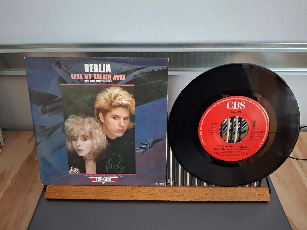 Berlin-Take my breath away(154) 2 euro vaste prijs, 7 inch, Single, Ophalen of Verzenden, Zo goed als nieuw