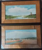 W H Jintes - strandgezicht en Hollands landschap, Ophalen of Verzenden