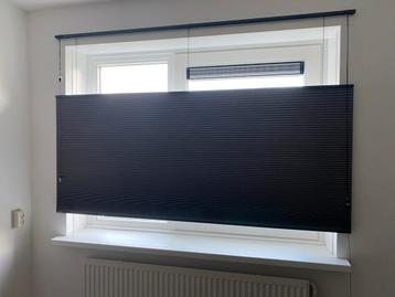 2x Donkergrijs Plisségordijn Top Down Bottom Up beschikbaar voor biedingen