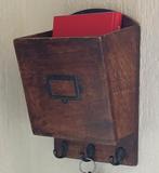 postbakje sleutelhouder houtsnijwerk, volgnr 31, Antiek en Kunst, Ophalen of Verzenden