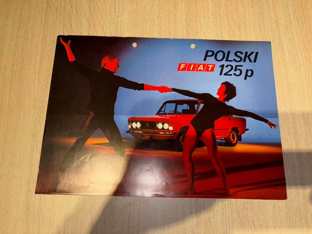 Folder Polski Fiat 125 P, Ophalen of Verzenden, Zo goed als nieuw, Overige merken