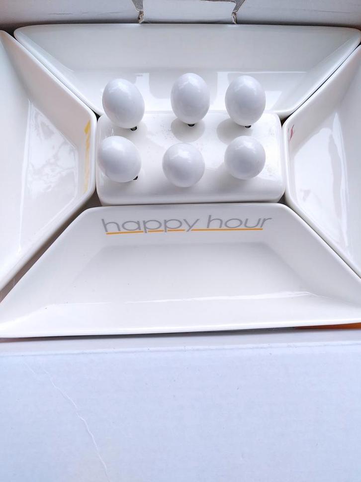 Happy Hour Tapas Set - Nieuw in Doos, Huis en Inrichting, Keuken | Servies, Zo goed als nieuw, Schaal of Schalen, Overige stijlen