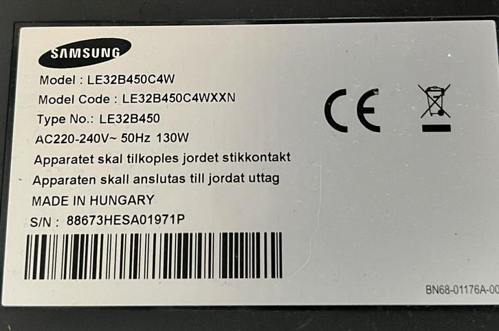 Samsung LE32B450C4W 32 inch LCD TV, Audio, Tv en Foto, Televisies, Gebruikt, LCD, 60 tot 80 cm, HD Ready (720p), Samsung, 50 Hz