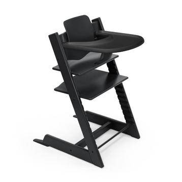 Zwarte Stokke triptrap stoel (nieuw, incl babyzit+newborn) beschikbaar voor biedingen