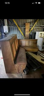 Antieke kerkbank met klep / klepbank, Antiek en Kunst, Antiek | Meubels | Stoelen en Banken, Ophalen