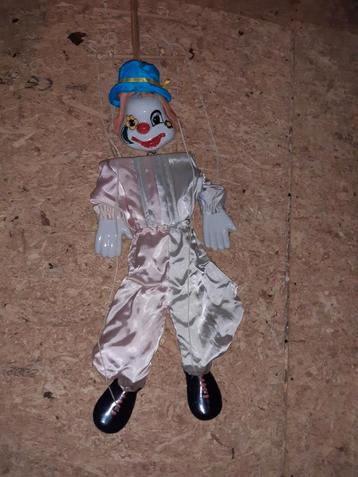 Marionet pop vintage clown  beschikbaar voor biedingen