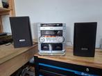 stereotoren philips met dub cassettedeck en cd wisselaar, Overige merken, Cd-speler, Microset, Refurbished