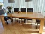 Massief Eiken Eettafel, Huis en Inrichting, Tafels | Eettafels, Gebruikt, 100 tot 150 cm, Eikenhout, 200 cm of meer