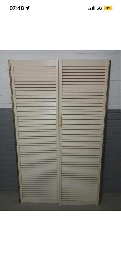 1 Louvre Luik 170x50cm -1 deel!!!! 1 kant dus, Gebruikt, Minder dan 80 cm, Binnendeur, Minder dan 200 cm