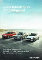 Folder Hyundai modellen (Salon van Brussel - 2019), Boeken, Verzenden, Zo goed als nieuw, Overige merken
