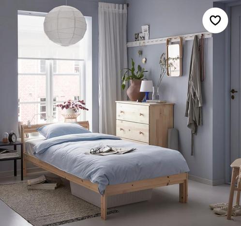 Neiden Ikea-bed 90x200 met lattenbodem, Huis en Inrichting, Slaapkamer | Bedden, Zo goed als nieuw, Eenpersoons, 90 cm, 200 cm