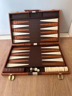 Vintage Backgammon Set, Een of twee spelers, Ophalen of Verzenden, Zo goed als nieuw, Reisspel