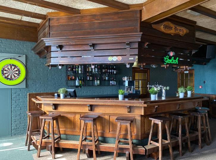 Authentieke café bar (1982) - Zelf demonteren, Zakelijke goederen, Horeca | Meubilair en Inrichting, Barinrichting, Gebruikt, Ophalen