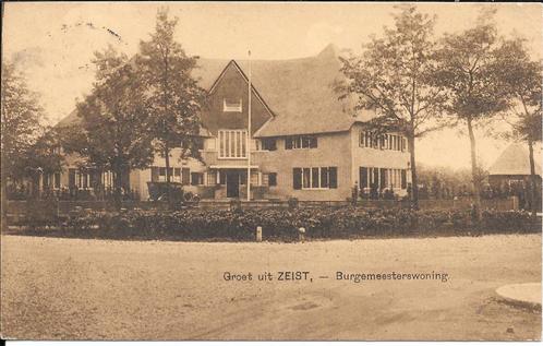 Zeist, Burgemeesterswoning Pasadena Verlengde Slotlaan. 1923, Verzamelen, Ansichtkaarten | Nederland, Gelopen, Utrecht, 1920 tot 1940