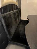Zwarte hoekbank / eetkamerbank, Ophalen, Gebruikt, Hoekbank, Driepersoons