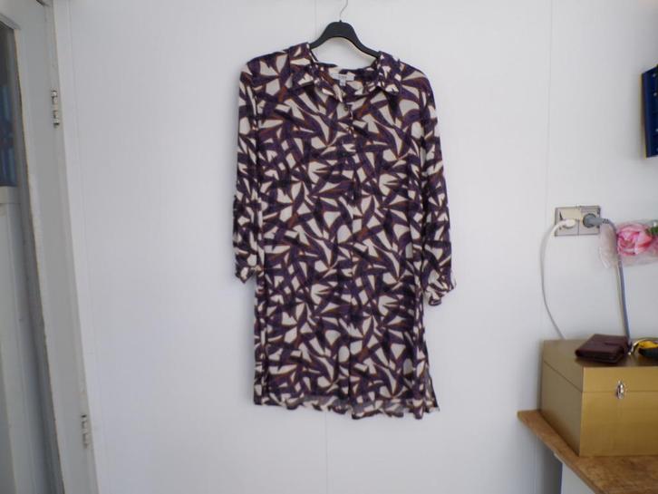 Tuniek paars/bruin/wit/zwart Ciso maat 46 nieuw! (2x), Kleding | Dames, Grote Maten, Nieuw, Blouse of Tuniek, Overige kleuren