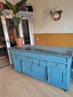 Antiek Turquoise Dressoir / Media Meubel, Ophalen