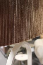 Sfeervolle vloerlamp Jamiri & Flair ovaal stof creme bruin, Ophalen, Zo goed als nieuw, Stof, 150 tot 200 cm