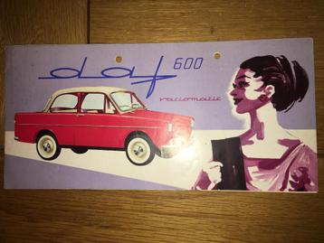 DAF 600 variomatic brochure/folder Nederlands beschikbaar voor biedingen