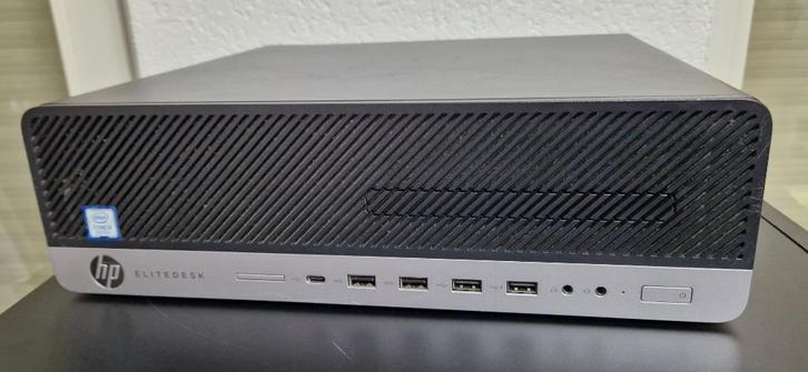 Zeer Nette HP Elitedesk 800 G3 , supersnel & stil SSD W11, Computers en Software, Desktop Pc's, Refurbished, 4 Ghz of meer, SSD