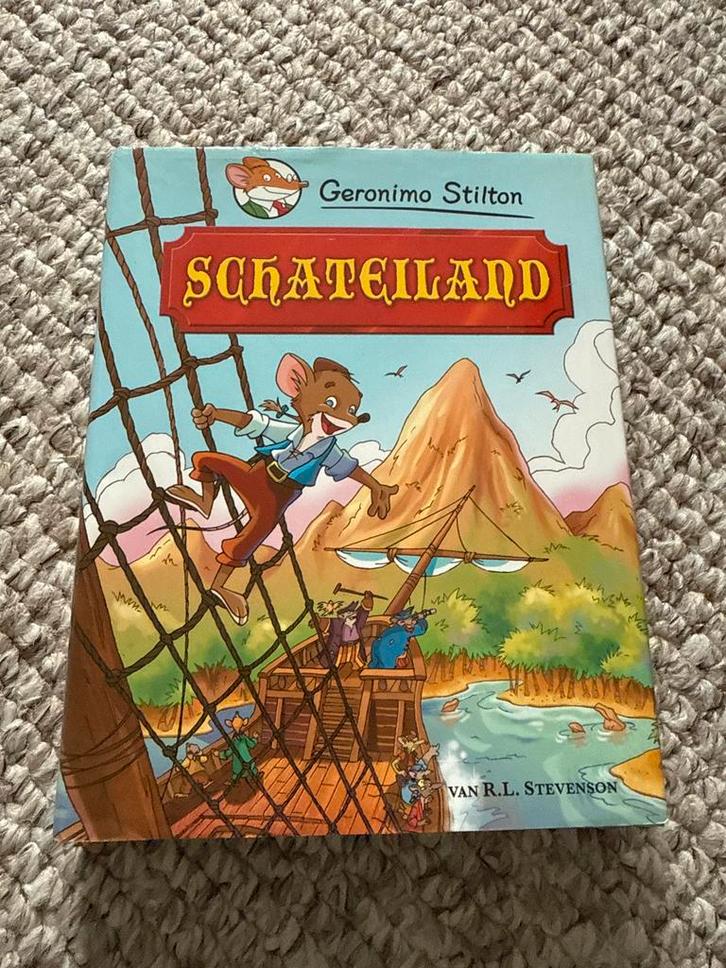 Geronimo Stilton - Schateiland, Boeken, Kinderboeken | Jeugd | onder 10 jaar, Gelezen, Fictie algemeen, Ophalen of Verzenden