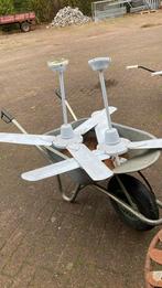 2 Plafondventilatoren met afstandsbediening - Alphen NB, Ophalen of Verzenden, Gebruikt, Metaal, Minder dan 50 cm