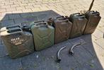 5x Antieke leger jerrycan. 20 Liter. Gebruikt., Verzamelen, Ophalen, Landmacht, Nederland, Overige typen