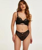 Hunkemoller Hoge brazilian Mahina Zwart maat M (172), Hunkemöller, Ophalen of Verzenden, Zwart, Slip