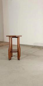 Vintage Art Deco Amsterdamse school eiken bijzettafel, Ophalen, Tweedehands, Tweedehands, Hout