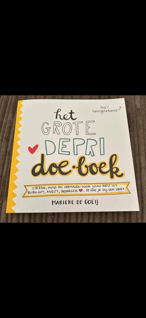 Marieke de Goeij - Het grote depri Doe-Boek, Boeken, Psychologie, Nieuw, Ophalen of Verzenden