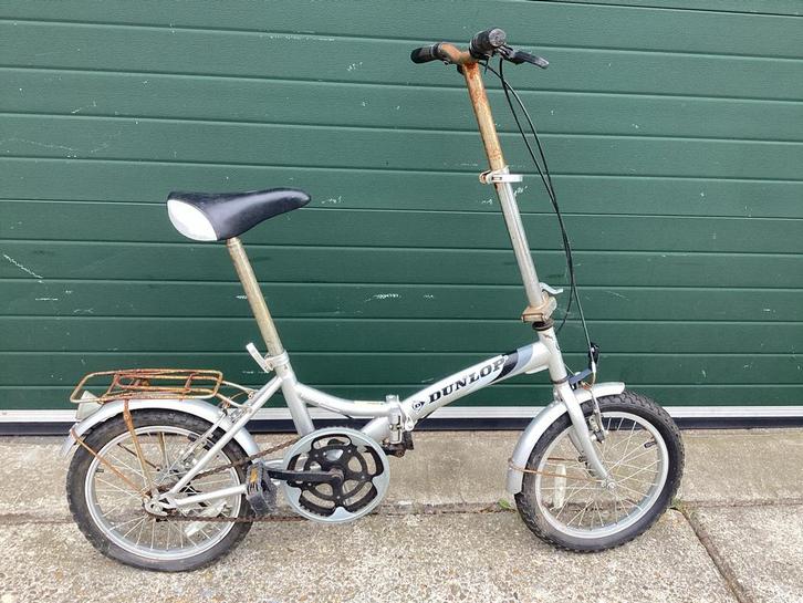 Dunlop Vouwfiets - Opknapper, Fietsen en Brommers, Fietsen | Vouwfietsen, Gebruikt, Heren, Overige merken, 14 tot 16 inch, Totaal opvouwbaar